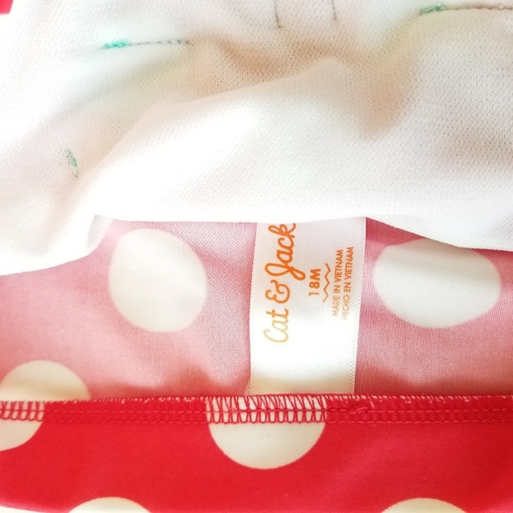 Cat & Jack polka dots one piece swimsuit - Picture 4 of 5